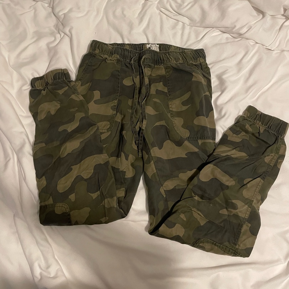 Nordstrom C and C Camo Cargo Joggers Size XS